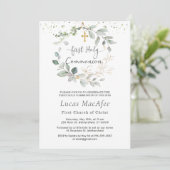 グリーンリーフリークロスファーストコミュニオン招待状 招待状 (スタンド正面)