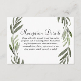 グリーンリーフリースの結婚式披露宴の詳細 エンクロージャーカード