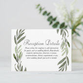 グリーンリーフリースの結婚式披露宴の詳細 エンクロージャーカード (スタンド正面)