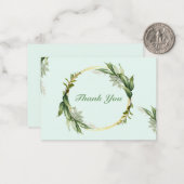 グリーンリーフリースカロラサンキュー ノートカード (正面/裏面インサイチュ)