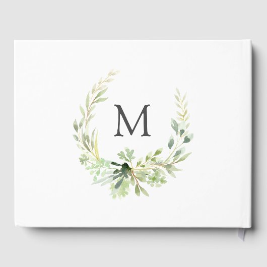 グリーンリーフリースボタニッ結婚クズゲストブック ゲストブック (裏面)