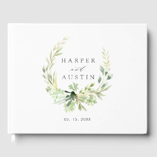 グリーンリーフリースボタニッ結婚クズゲストブック ゲストブック