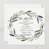 グリーンリーフリース誓の更新招待状 招待状 (正面/裏面)