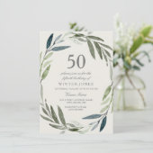 グリーンリーフリース50thバースデーパーティーへの招待 招待状 (スタンド正面)