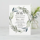 グリーンリーフリース60周年結婚招待状 招待状 (スタンド正面)
