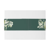 グリーンリーフローラエメラルドグリーン結婚式招待状 招待状ベリーバンド (裏面例)