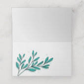 グリーンリーフローラゴールドフォイル葉ズ プレイスカード (内部開封)