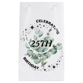 グリーンリーフローラスカイスター誕生祝い スモールペーパーバッグ