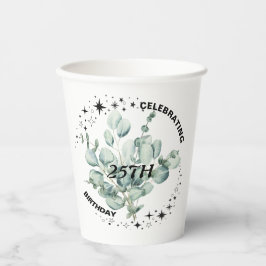 グリーンリーフローラスカイスター誕生祝い 紙コップ