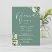 グリーンリーフローラユーカリプトゥスグリーンリハーサルディナー 招待状 (スタンド正面)