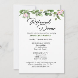 グリーンリーフローラリハーサルディナー招待状 招待状