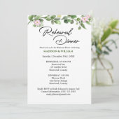 グリーンリーフローラリハーサルディナー招待状 招待状 (スタンド正面)