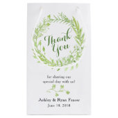 グリーンリーフローラ結婚リースサンキュー スモールペーパーバッグ (裏面)