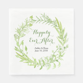 グリーンリーフローラ結婚リース スタンダードランチョンナプキン