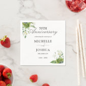 グリーンリーフローラ結婚70周年 スタンダードカクテルナプキン (インサイチュ)