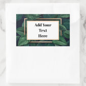 グリーンリーフ出荷ラベル 長方形シール (バッグ)