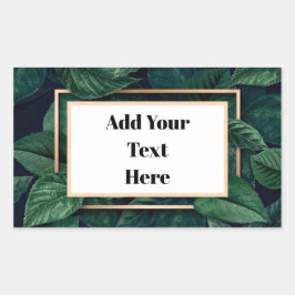 グリーンリーフ出荷ラベル 長方形シール