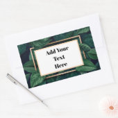 グリーンリーフ出荷ラベル 長方形シール (封筒)