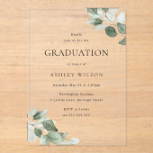 グリーンリーフ卒業お祝いパーティー アクリル招待状 (正面)