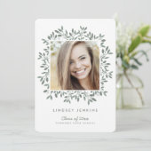 グリーンリーフ卒業写真 卒業パーティー招待状 招待状 (スタンド正面)