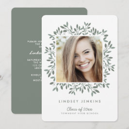 グリーンリーフ卒業写真 卒業パーティー招待状 招待状