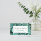 グリーンリーフ植物名刺 名刺 (スタンド正面)