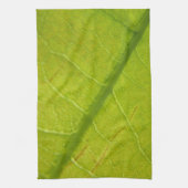 グリーンリーフ植物学自然撮影 キッチンタオル (縦)