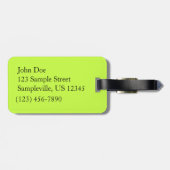 グリーンリーフ植物学自然撮影 ラゲッジタグ (裏面横)