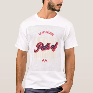 グリーンリーフ波の小さなイラストを取り入れる Tシャツ