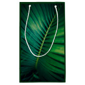 グリーンリーフ熱帯林自然写真ありがとう スモールペーパーバッグ (裏面)