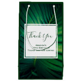 グリーンリーフ熱帯林自然写真ありがとう スモールペーパーバッグ (正面)