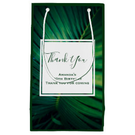 グリーンリーフ熱帯林自然写真ありがとう スモールペーパーバッグ