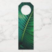 グリーンリーフ熱帯林自然写真ありがとう ボトルネックタグ (裏面)