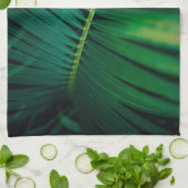 グリーンリーフ熱帯林自然写真 キッチンタオル (折り畳み)