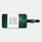 グリーンリーフ熱帯林自然写真 ラゲッジタグ (裏面横)