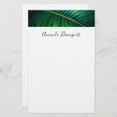 グリーンリーフ熱帯林自然写真 便箋 (正面/裏面)