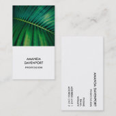 グリーンリーフ熱帯林自然写真 名刺 (正面/裏面)