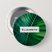 グリーンリーフ熱帯林自然写真 缶バッジ (正面&裏面)