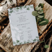 グリーンリーフ結婚の式または披露宴プログラム