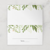 グリーンリーフ結婚の折り畳み座席表 プレイスカード (外部開封)