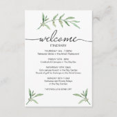 グリーンリーフ結婚の週末へようこそ図解入りの、写真付きの エンクロージャーカード (正面)