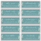 グリーンリーフ結婚ズゲスト住所 シール (正面)