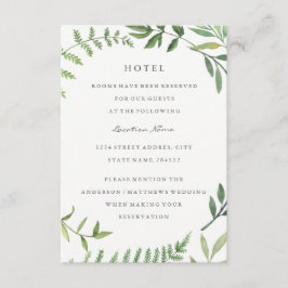 グリーンリーフ結婚ズホテルアコモデーション エンクロージャーカード