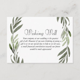 グリーンリーフ結婚リースの願い エンクロージャーカード
