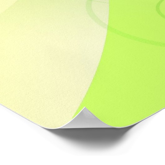 グリーンリーフ背景ポスター ポスター (角)