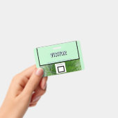 グリーンリーフ詳細名前をカスタムするイメージビジターバッジ バッジ (手持ち)