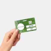 グリーンリーフ詳細名前をカスタムするイメージ従業員 バッジ (手持ち)