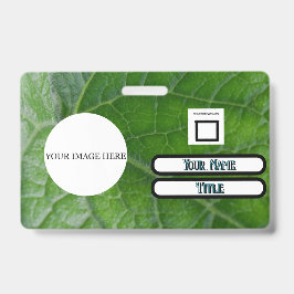 グリーンリーフ詳細名前をカスタムするイメージ従業員 バッジ