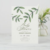 グリーンリーフ赤ちゃんシャワー 招待状 (スタンド正面)