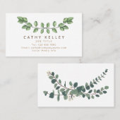 グリーンリーフ金ゴールド任意のジョブ名刺 名刺 (正面/裏面)